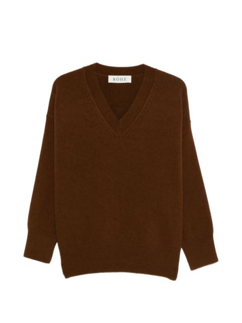 RÓHE V-neck knitted sweater