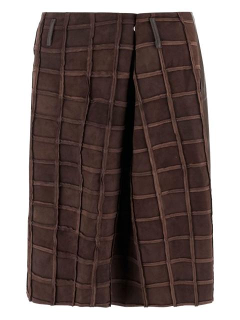 NICCOLÒ PASQUALETTI leather midi skirt