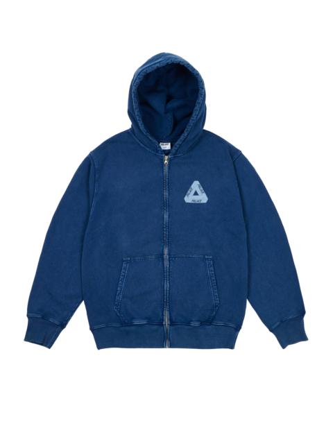 Wash Zip 【Palace】 Hood Tri-Ferg Pigment Black