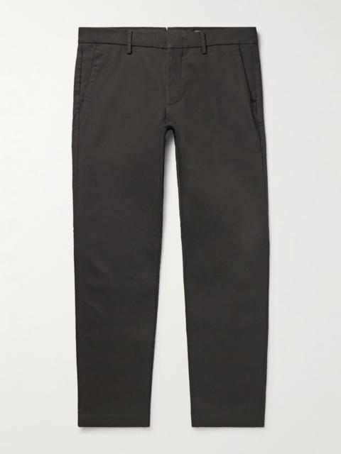 NN07 Theo 1420 Tapered Organic Cotton-Blend Twill Chinos Army green