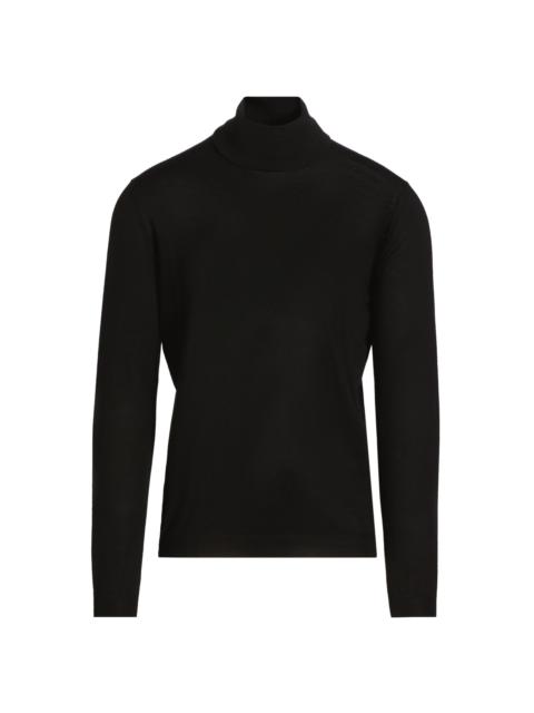 GIORGIO ARMANI Men's Cashmere Turtleneck Sweater - Black