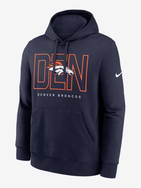 Nike Denver Broncos Busted Play Club Men's Nike NFL Pullover Hoodie