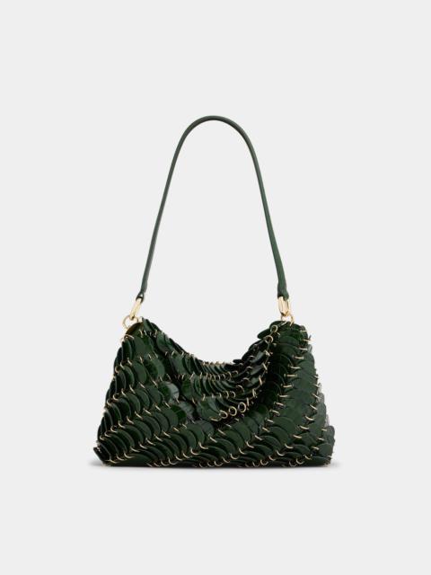 rabanne GREEN PACO LEATHER BAG