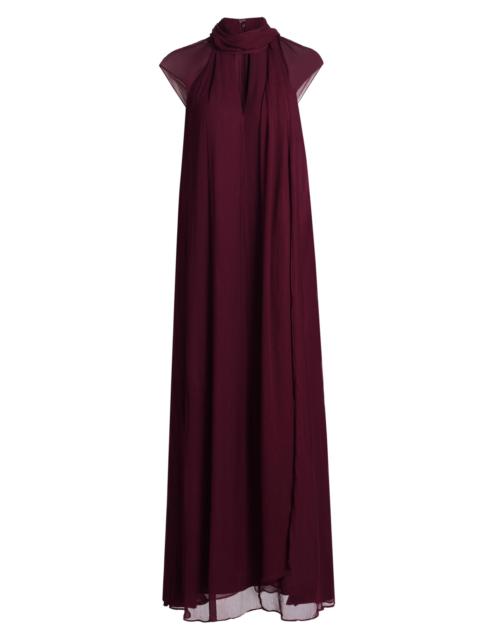 STAUD Women's Camilla Crinkle Chiffon Maxi Dress - Syrah