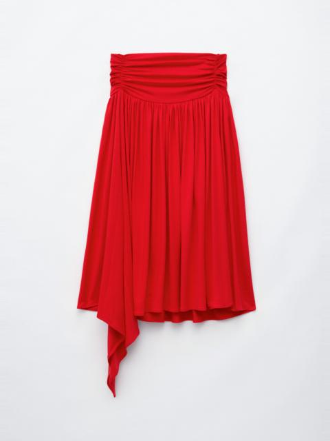 & Other Stories Gathered Jersey Midi Skirt