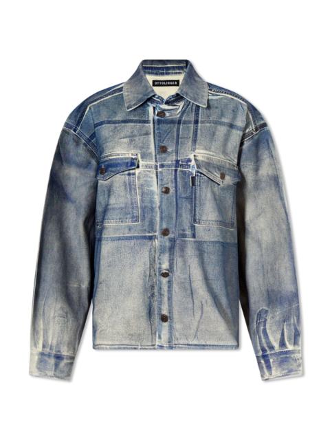 OTTOLINGER Ottolinger Oversized Paint Denim Shirt