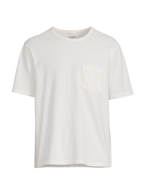 Corridor Men's Cotton Pocket T-Shirt - White