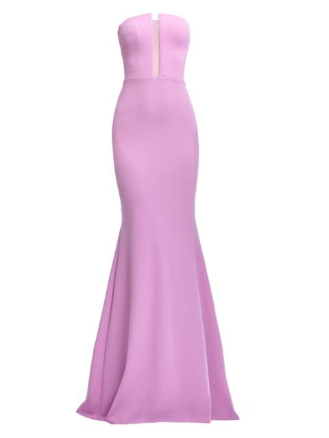 Dress The Population Women's Izzy Strapless Crepe Mermaid Maxi Dress - Lavender