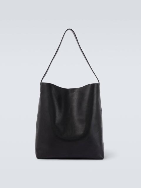 SAINT LAURENT Bold leather tote bag