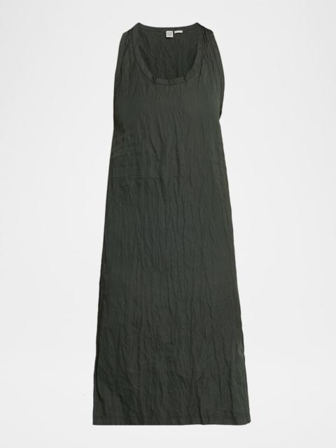 TOTEME Crinkled Cotton Sleeveless Tank Dress