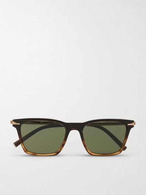 Oliver Peoples R-19 D-Frame Acetate and Gold-Tone Metal Sunglasses Brown