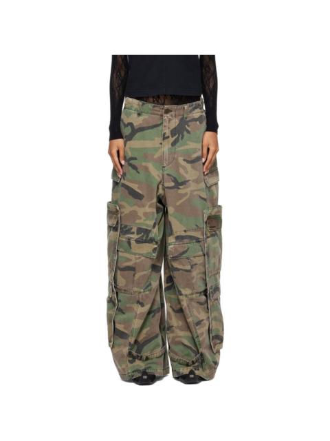 VETEMENTS Khaki Merged Cargo Pants