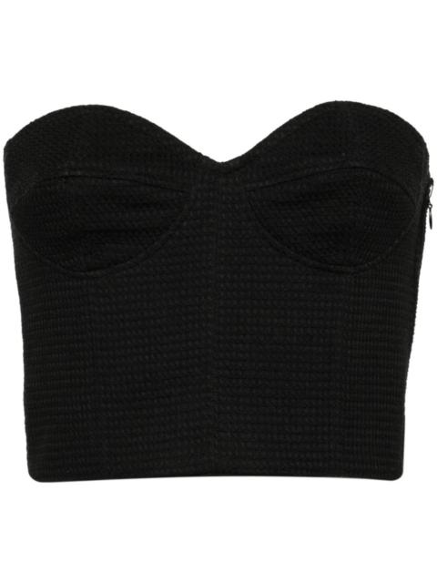 forte_forte sweetheart cropped top