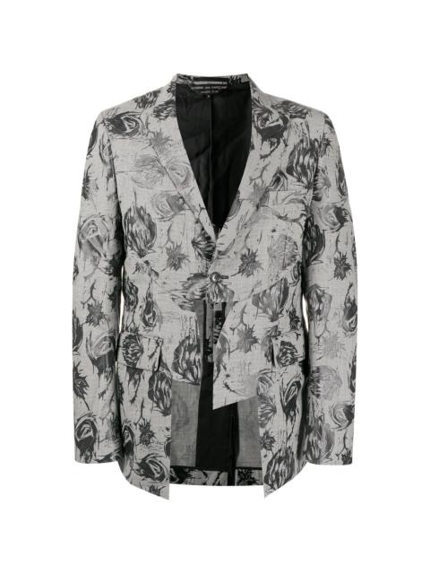 abstract cut-out blazer