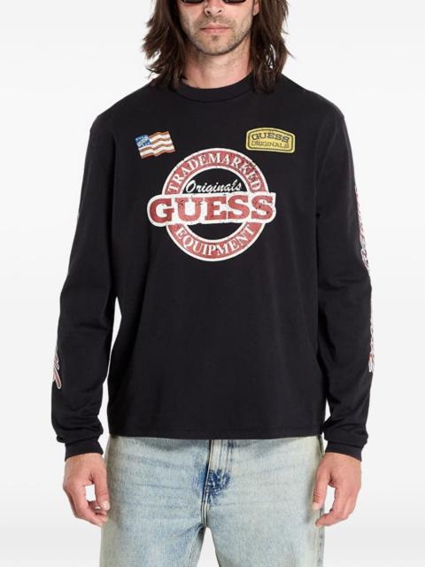 GUESS USA graphic-print long-sleeve T-shirt