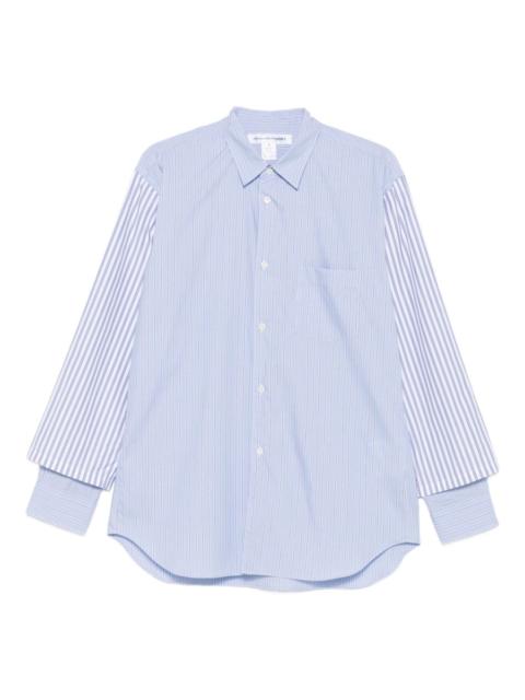 Comme des Garçons SHIRT striped layered-sleeve shirt