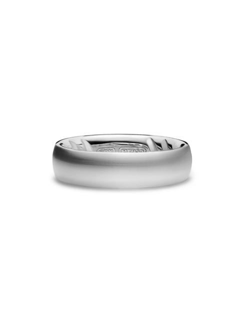 DAVID YURMAN Men's Streamline Band Ring in Platinum, 6.2MM - Silver