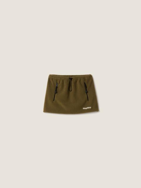 Miu Miu Fleece miniskirt