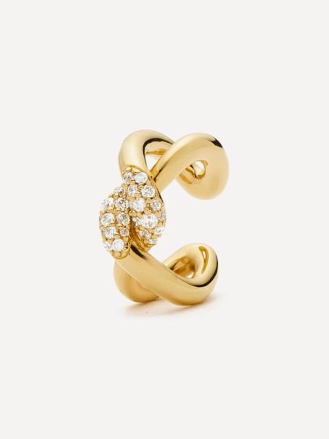 MISSOMA 18ct Gold-Plated Molten Snow Ear Cuff