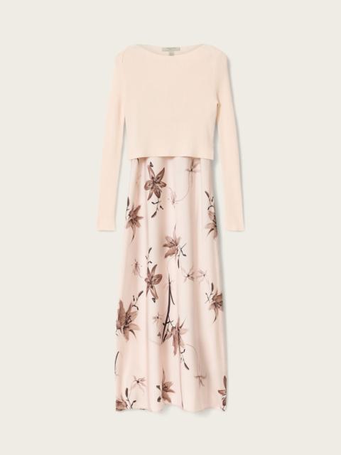 ALLSAINTS HERA 2-IN-1 MIDI DRESS