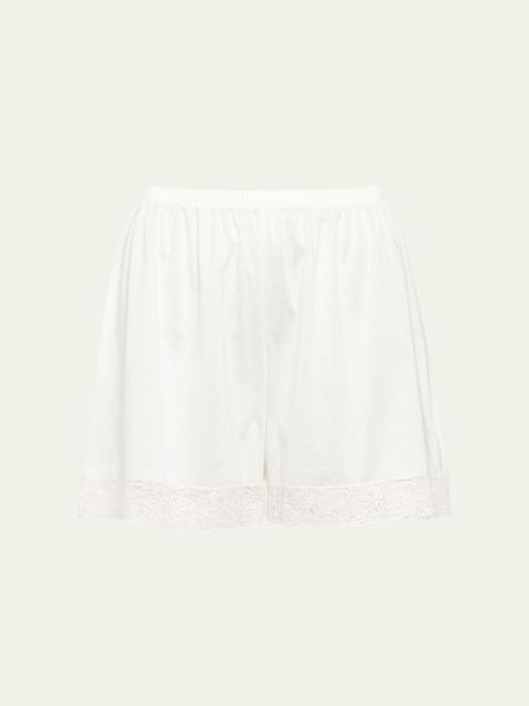 ERES Mineral Lace-Trim Cotton Shorts