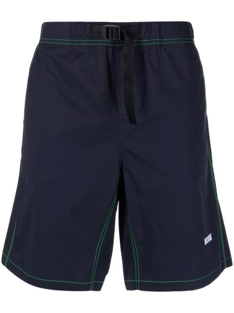 logo-print sports shorts