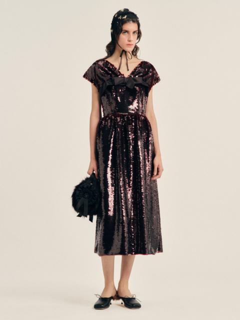Simone Rocha Gathered Sleeve Flare Dress