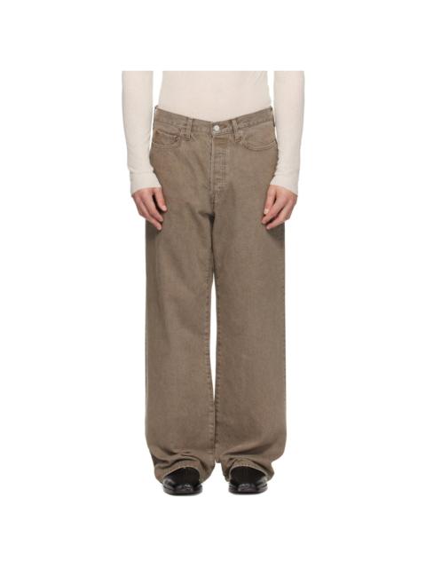 ssstein Khaki Loose Color Jeans