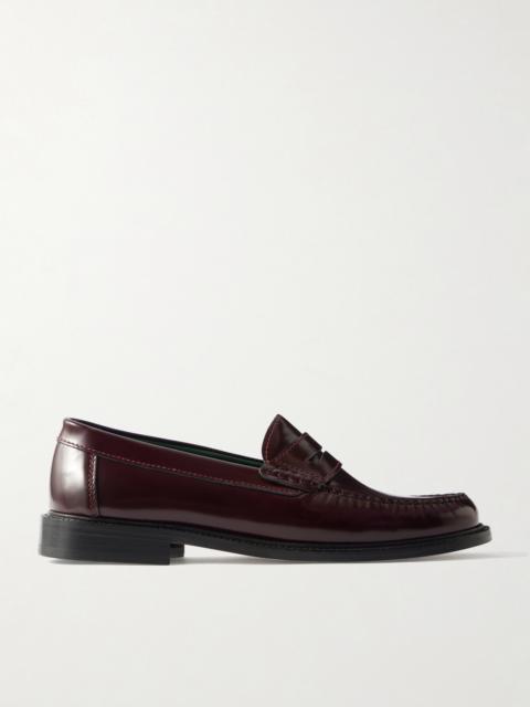 VINNY’s Yardee Polished-Leather Penny Loafers