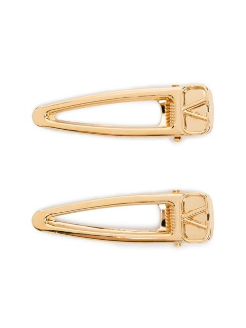 Valentino VLogo hair clips (set of two)