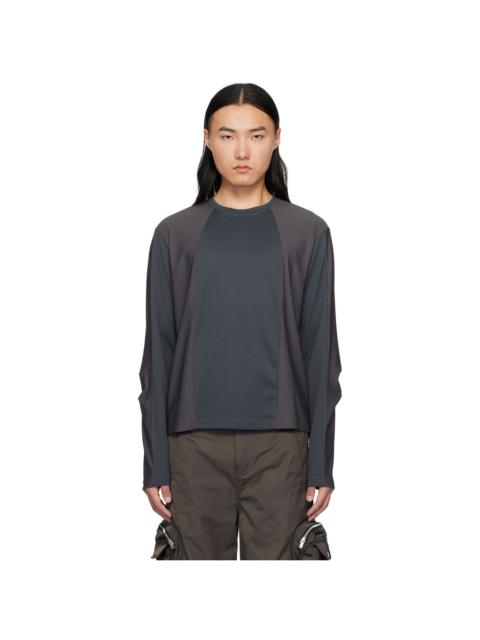 FFFPOSTALSERVICE Gray Diffraction Knit Longsleeve T-shirt