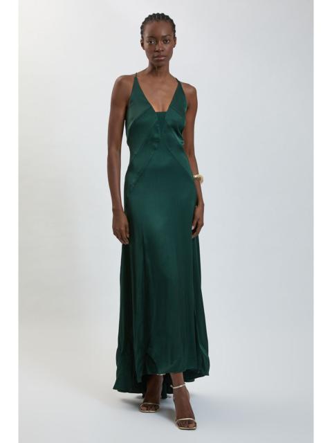 KAREN MILLEN Viscose Satin Cami Slip Midi Dress