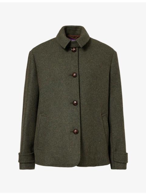WEEKEND Max Mara Effetto Loden Wool-Blend Short Coat