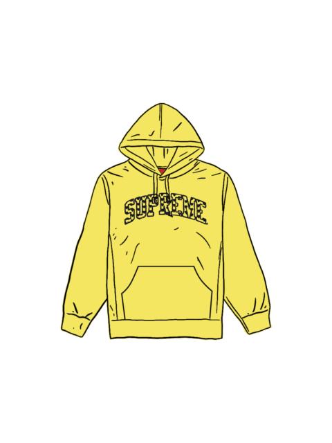 Supreme Supreme Hearts Arc Hooded Sweatshirt Light Lemon