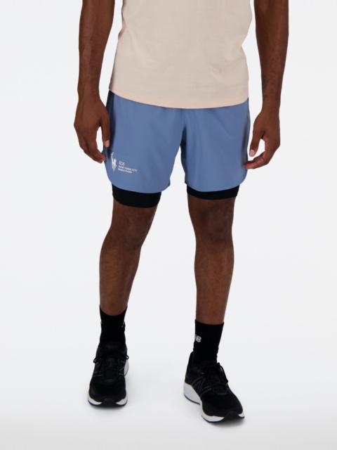 New Balance NYC Marathon Q Speed 6 Inch 2-in-1 Short