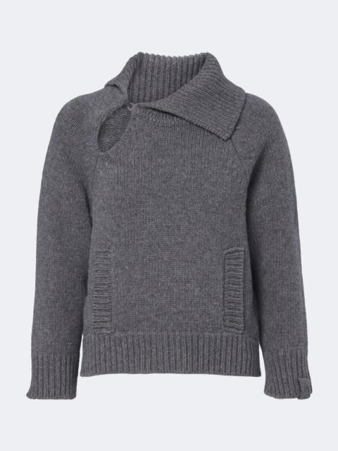 Victoria Beckham Asymmetric virgin wool sweater