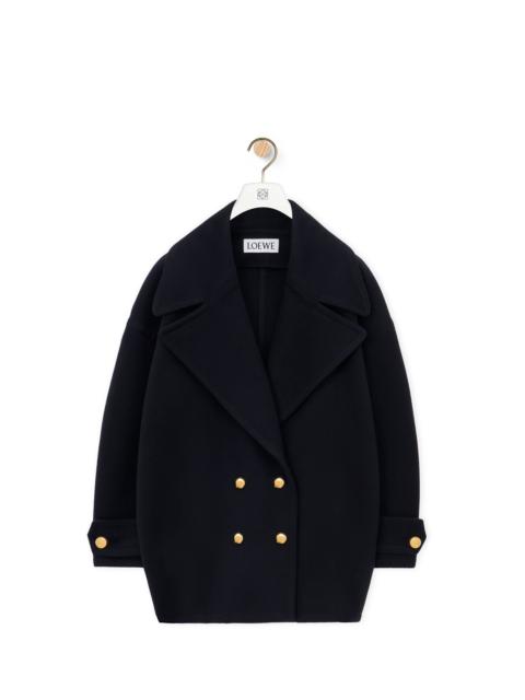 Loewe Pebble peacoat in wool