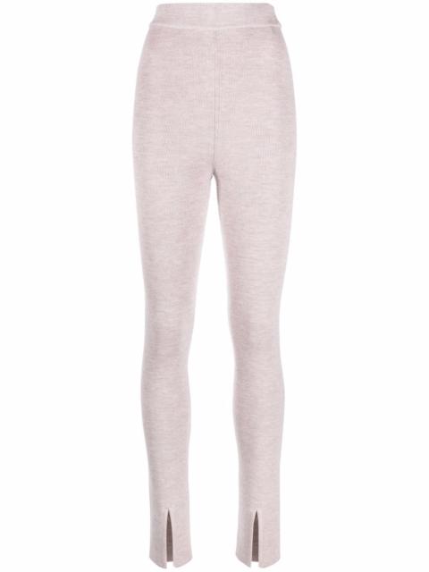 MAGDA BUTRYM knitted front-slit leggings
