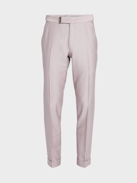 TOM FORD Men's Yarn-Dyed Mikado Atticus Trousers