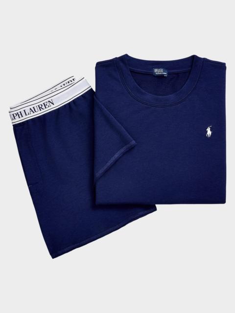 Polo Ralph Lauren Club Terry 2-Piece T-Shirt & Shorts Pajama Set