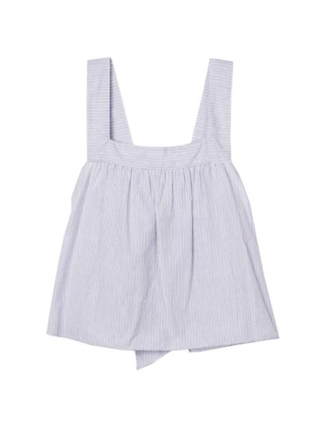 CIAO LUCIA! Javi Striped Cotton Top blue