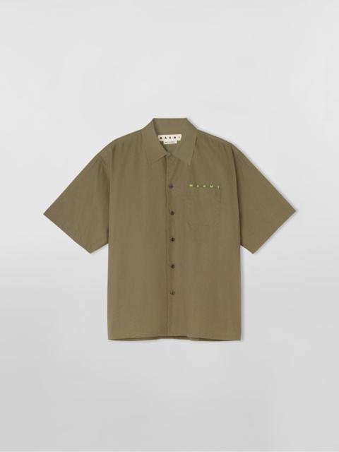Marni COTTON BOWLING SHIRT WITH PRINTED MARNI LOGO