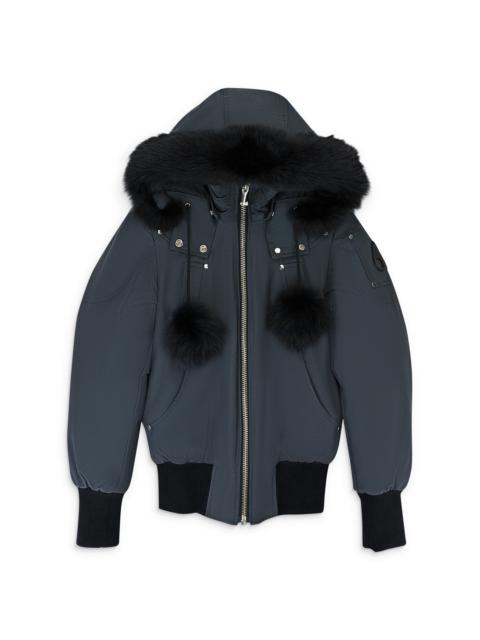 MOOSE KNUCKLES MOOSE KNUCKLES DEBBIE BOMBER GRANITE W/BLK BOMBER "Granite W/Blk"