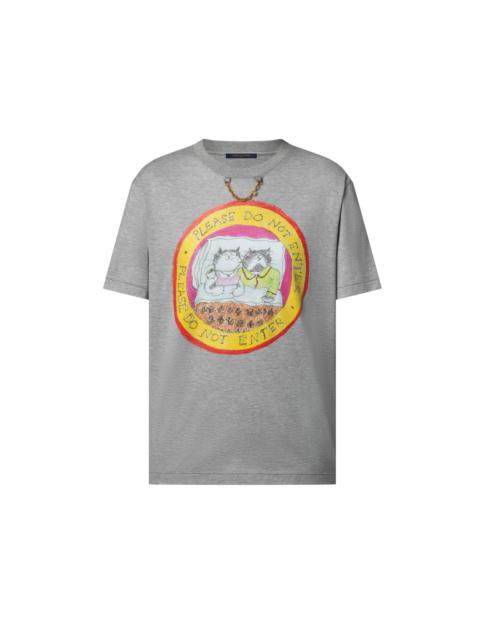 Louis Vuitton Cat Stamp T-Shirt