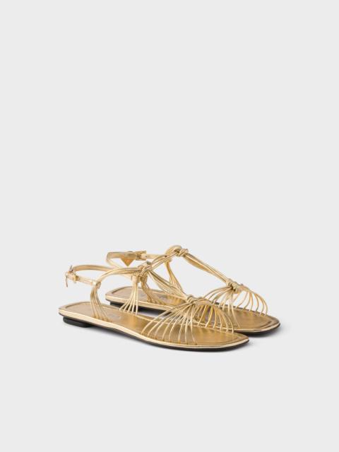 Prada Mordoré nappa leather sandals