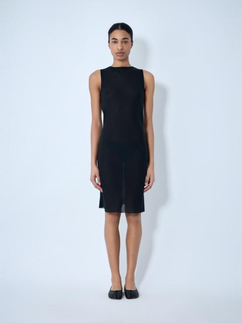 RIER Sleeveless Mesh Midi Dress