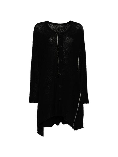 Yohji Yamamoto asymmetric knitted dress