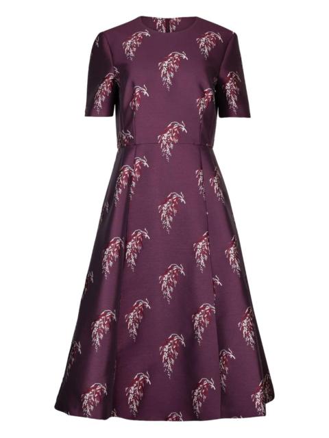 ADAM LIPPES Evangeline floral-print short-sleeve midi dress
