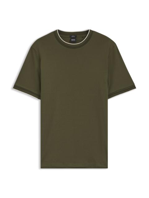 BOSS SLIM-FIT COTTON T-SHIRT WITH CREW NECK
