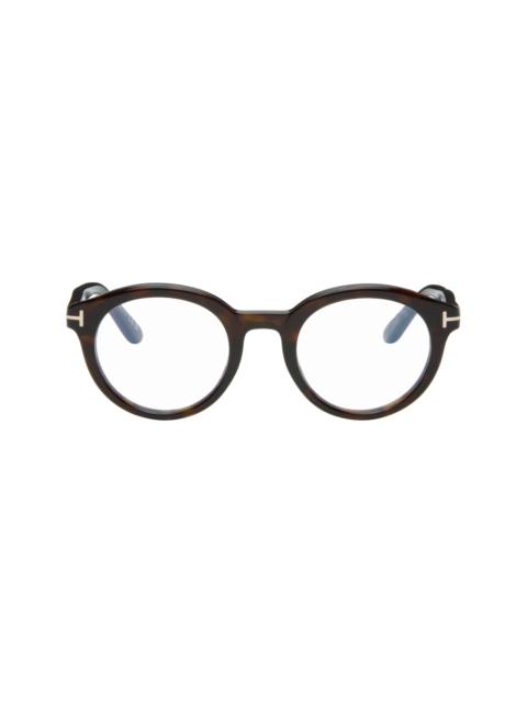 TOM FORD Brown Blue Block Glasses